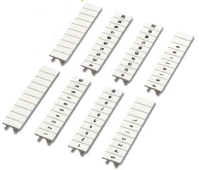 ZB6 Din Rail Khối Thiết Bị Đầu Cuối Maker Strips với Số In, phù hợp cho UK2.5B 5N Thiết Bị Đầu Cuối