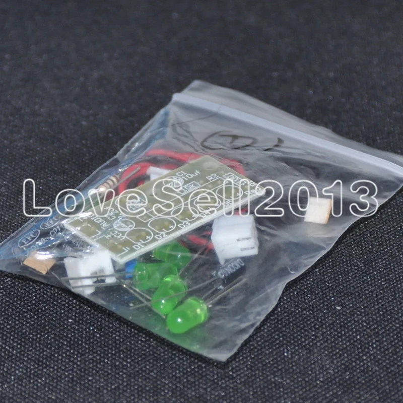 1Set Elektronika KA2284 DIY Kits Audio Level Indicator Suite Trousse Electronic Parts 5mm RED Green LED Level Indicating 3.5-12V