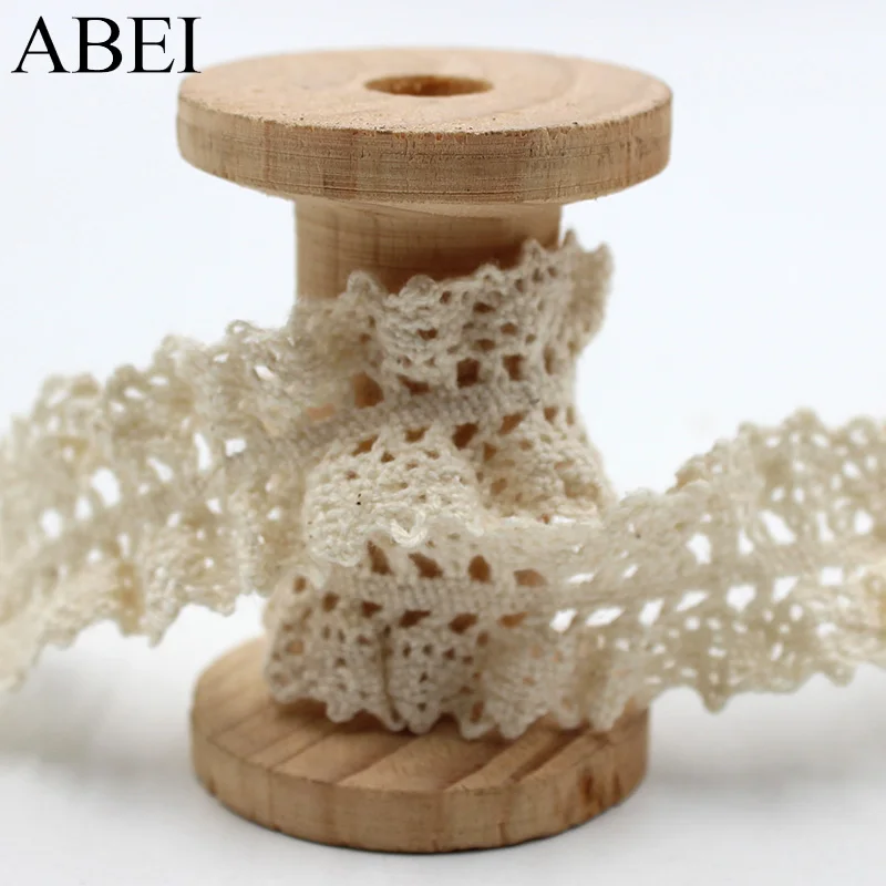 5yards/lot Elastic Beige Lace Trims Cotton White Stretch Lace Ribbon Diy Socks Dress Hometexile Edge Wrap Webbing Tape Ornament