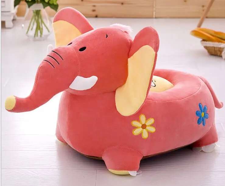 

new plush pink elephant sofa toy cartoon elephant design sofa floor seat tatami doll about 50x45cm s1967