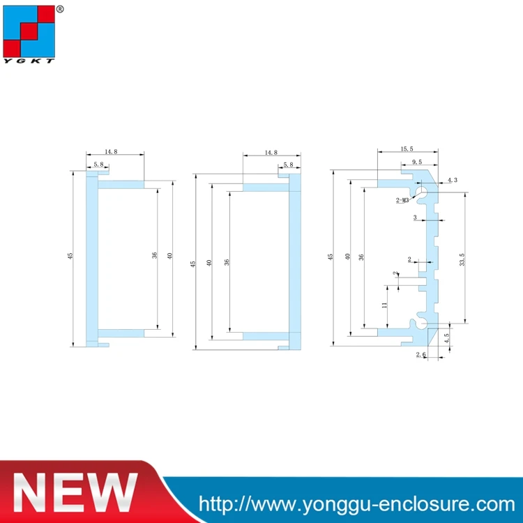 Rack mount 1U chassis 19 inch instrument PC case itx aluminum box black 19 inch rack case 482*44.5*200mm