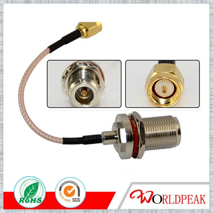 

Free shipping 5pcs 5cm n female bulkhead to sma with RG316 pigtail cable assembly ( customized)