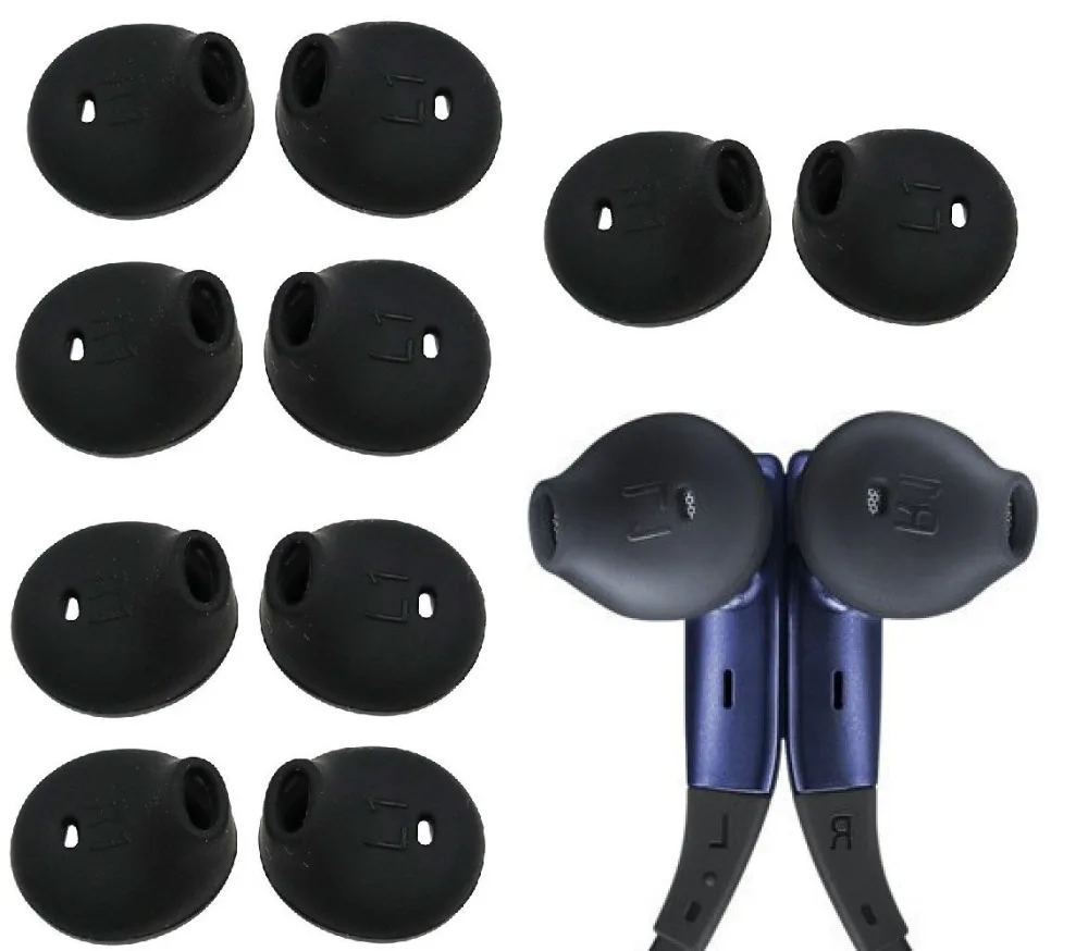 6 Pairs Black Silicone Ear Buds Cover For Samsung Galaxy S6 S6Edge G9200 G9250 G9208 Note5 Earphone Samsung Level U Headphones