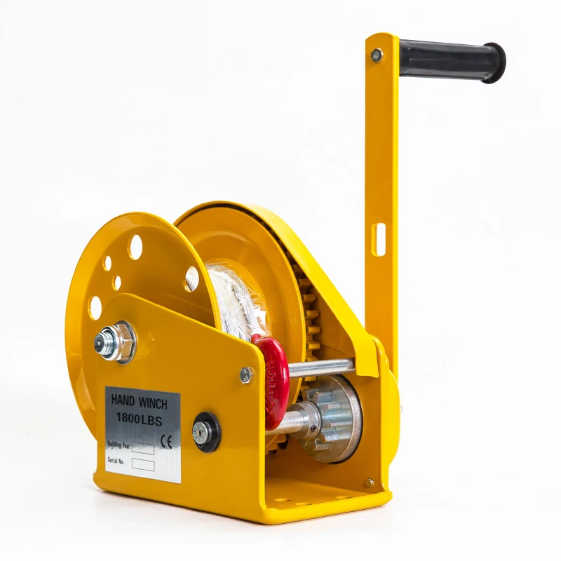 

Hand Hoist 1800 Pounds Self Locking Manual Winch With 8m Wire Rope And Hook, Hand Tool Lifting Sling Machine