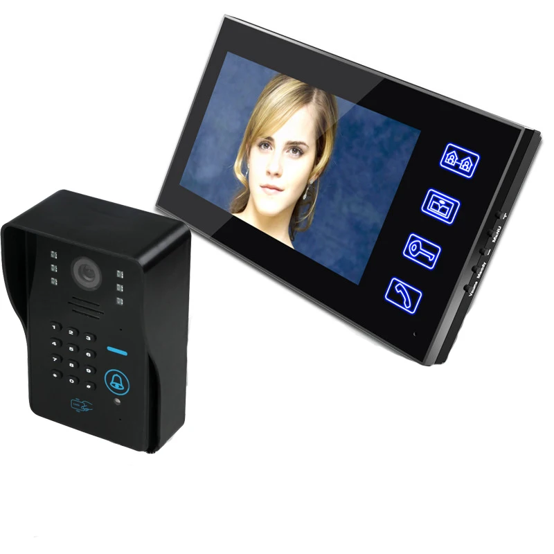 

7 inch Video Door Phone IR Night Vision Outdoor Camera for Home Office Security System
