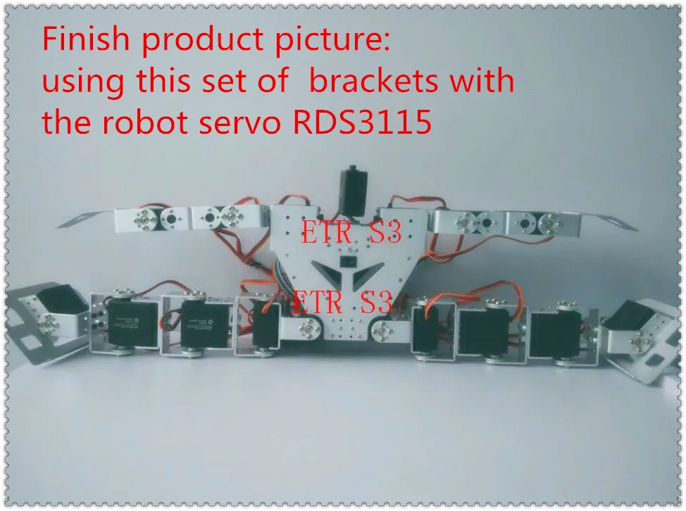 17 DOF humanoid DIY robot servo  chassis Educational humanoid robot parts RC arduino robot + assemble tools free shipping