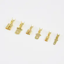 100 Pcs Crimp Terminals 2.8 4.8 6.3mm Brass #3