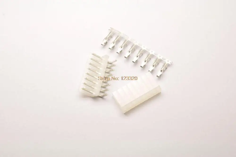 

50sets/lot Molex Connector 8Pin,Pitch:3.96MM(.156"), Side Entry Type Locking Header + Terminal + Housing, Molex3.96-8P