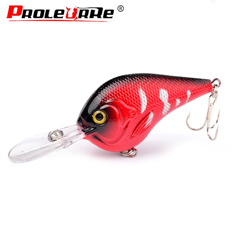 

Proleurre 95mm 9g Crank Fishing Lure Minnow Wobblers Artificial Hard Bait Treble Hooks Crankbait Pesca Fishing Tackle PR-205