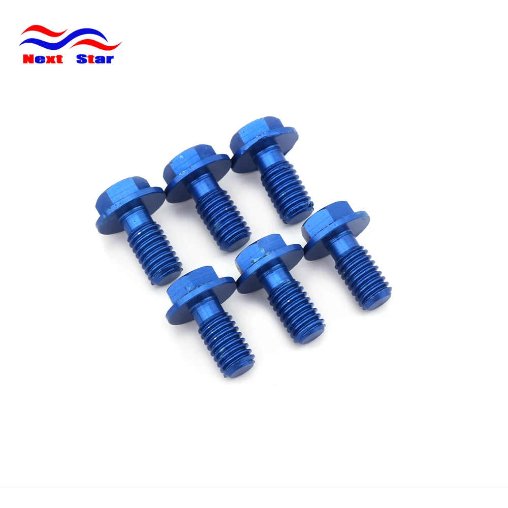 Motorcycle CNC 6pcs Front Fork Guard Bolts Screw For YAMAHA YZ125 YZ250 YZ250F YZ450F WR250F WR250R WR250X WR450F YZ WR 250 450