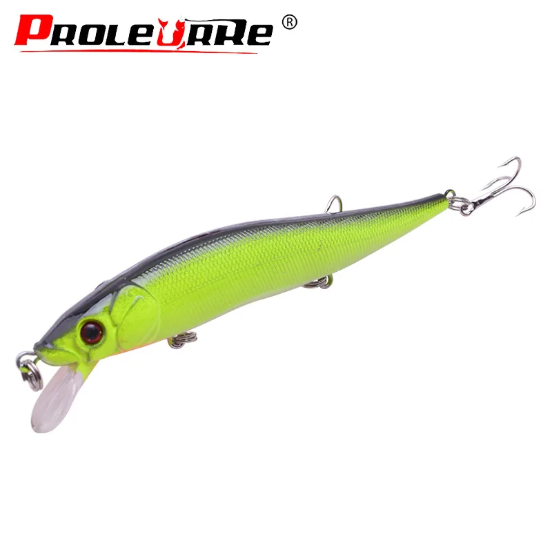 

1Pcs Minnow Fishing Lure Laser Hard 115mm 13.5g Artificial Bait 3D Eyes Wobblers Crankbait Minnows Lures Pesca Fishing tackle