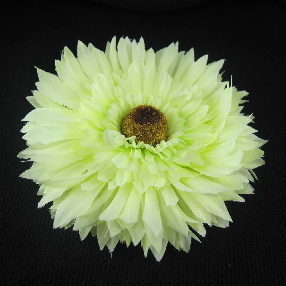 Free shipping!12pcs/lot 5inch artificial silk corsage hairwear dahlia daisy chrysanthemum flowers  hair accessory