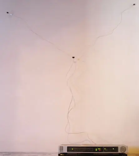 실내 FM 쌍극 T 모양 안테나, 구리 항공-HD 라디오, 암 팔 커넥터, 소니 체인 스테레오 수신기용, 75 옴, 8FT