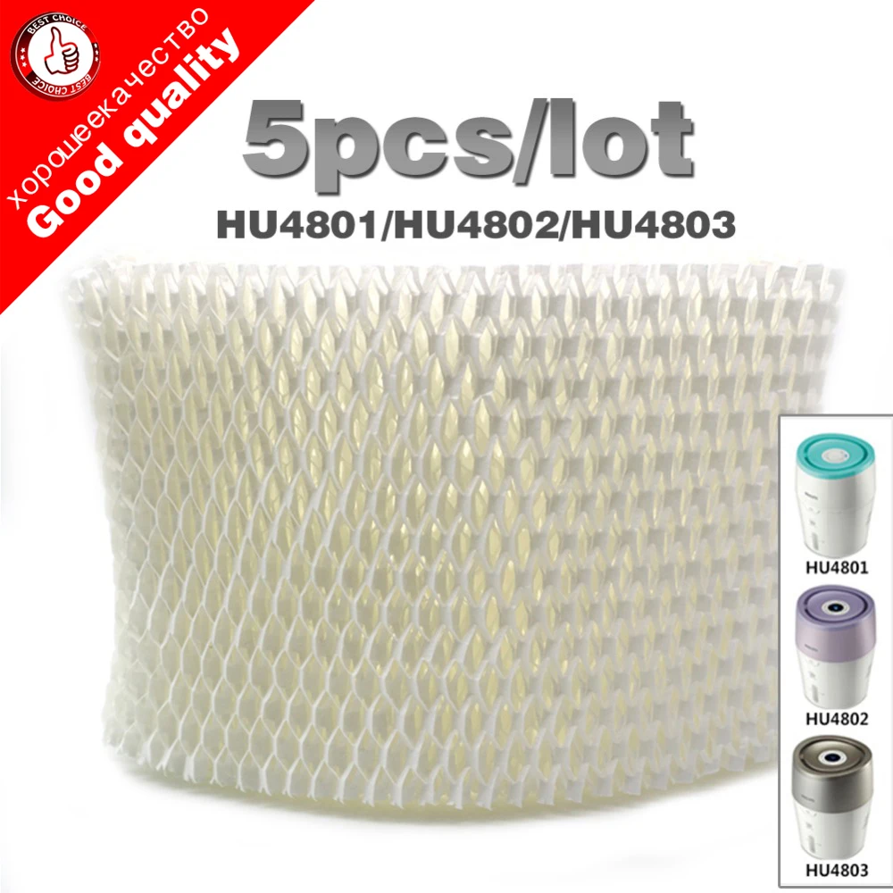 5Pcs OEM HU4102 Humidifier, Bacteria and Scale Filter for Philips HU4801/HU4802/HU4803 Humidifier HU4810 HU4811 HU4813 HU4814