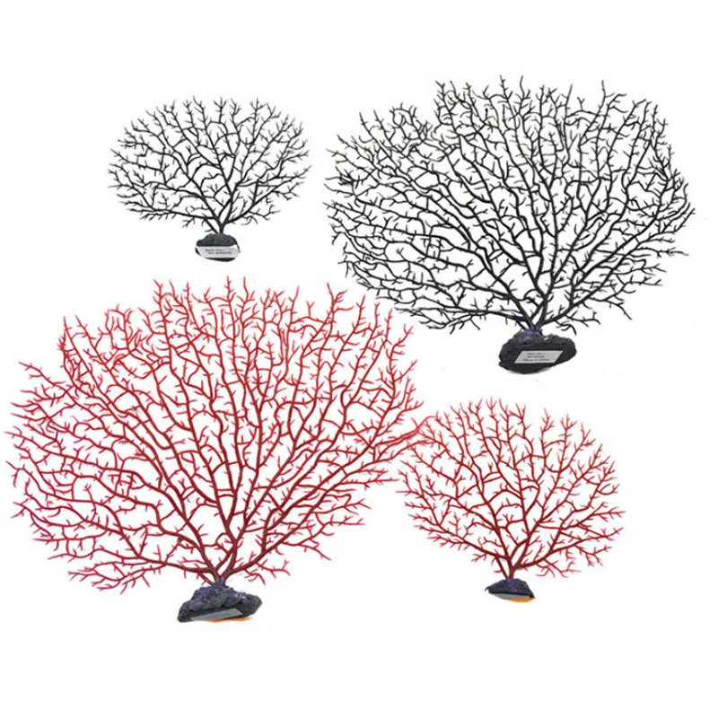 Tree Shape Resin Coral Aquarium Decoration Fishing Fish Tank Landscaping Decor Sea Iron Tree Plastic Coral Aquarium Decor Plants