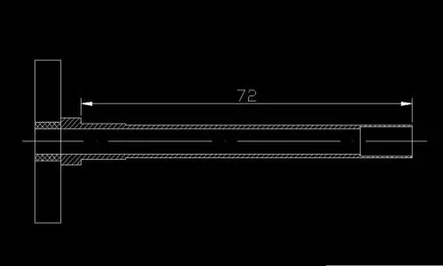 Collet Holder Drawbar for 8mm Watchmaker Lathe