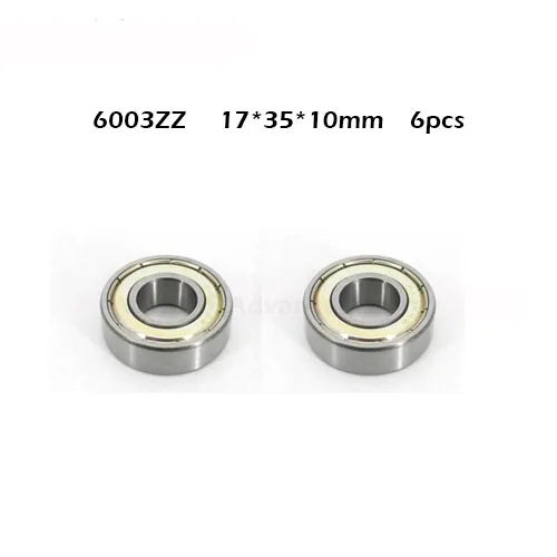 

Free shipping 6pcs 6003 6003ZZ 6003z 6003-2Z 6003Z Deep Groove Ball Bearings 17 x 35 x 10mm High Quality