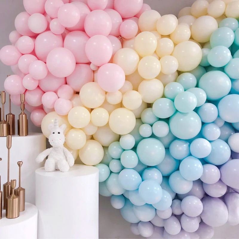 30pcs 5/12 Inch Macarons Color Pastel Candy Balloons Latex Round  Baloons Birthday Wedding kid toy Decoration Balloons