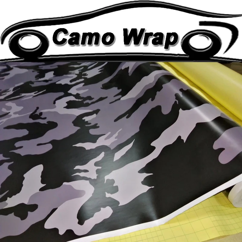 

ORINO Black Grey Camouflage Vinyl Car Wrap Film PVC Car Sticker Decal Motorcycle Vehicle Truck Wrap Foil Air Bubble Free