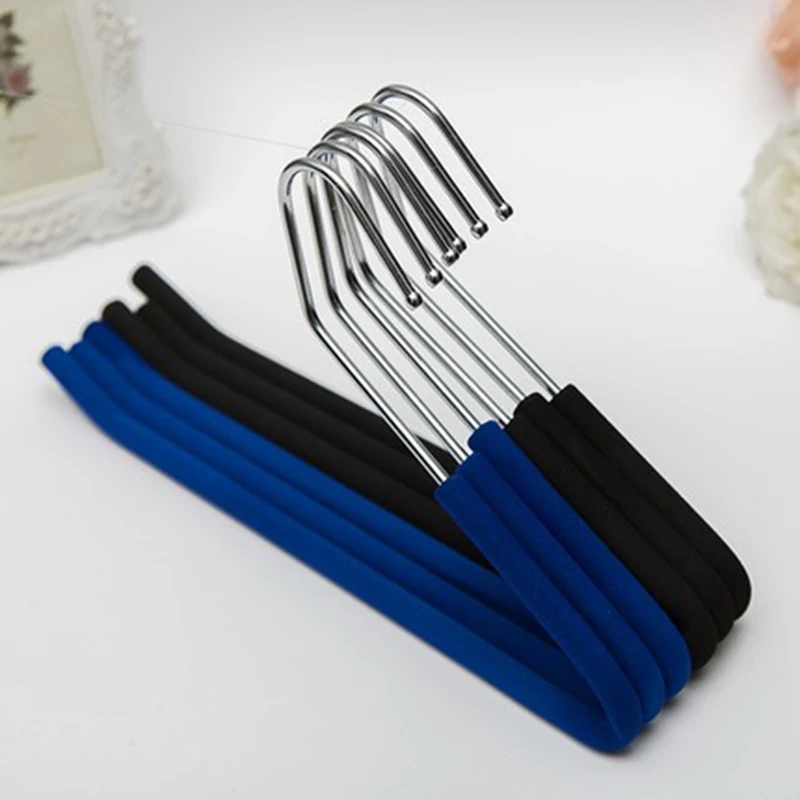 

10 pcs/lot 34.5cm High-end Metal Trousers Hangers with Sponge Padded Multifunctional Heavy Duty Pants Rack