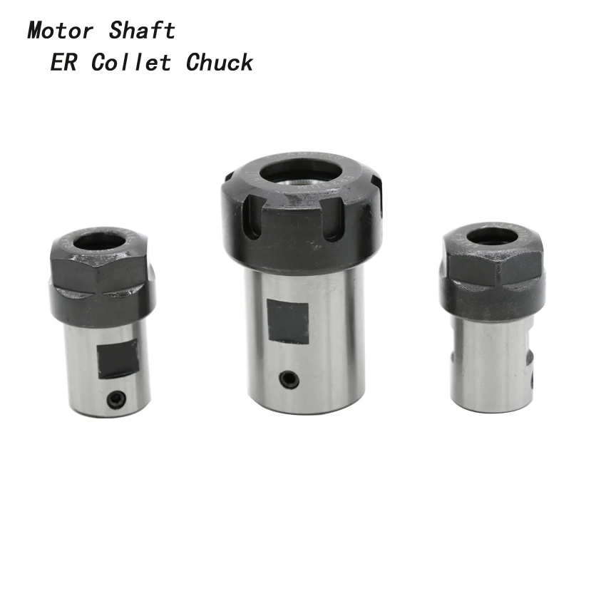 Portabrocas de eje de Motor ER20 ER ER11 ER16 ER25 ER32, portaherramientas de varilla de extensión de husillo, portabrocas de fresado CNC B10 12 18