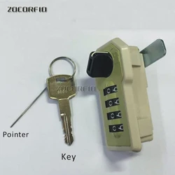 Mechanical Password Lock Latch Jewelry Wooden Box Fixed Lock Handmade Luggage Suitcase Coded Locks Furniture Hardware