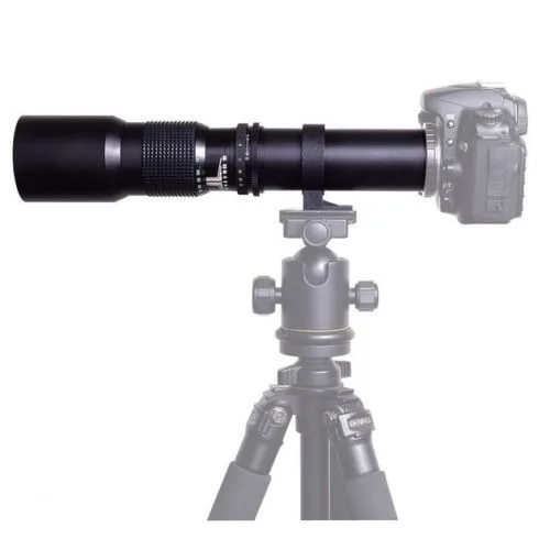 Jintu 500mm f/8.0 Telephoto Lens Manual Focus with T Mount Adapter for Canon Nikon Sony FUJI Olympus Camera Lens
