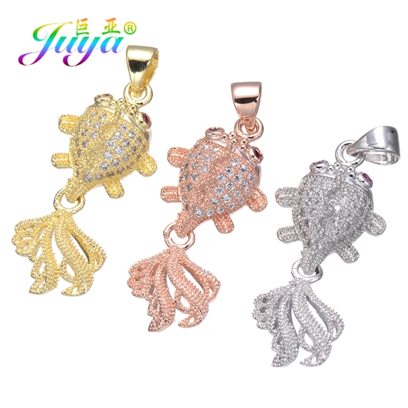 Juya Handmade Dangle Animal Fish Grape Cone Charms Pendant For DIY Women Bracelet Necklace Earring Making Decorative Accessories