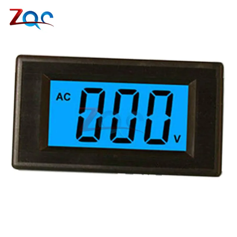 2-wire Blue Digital LCD AC 80-500V Volt Panel Voltage Meter Voltmeter Circuit Power Supply