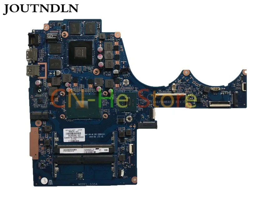 

JOUTNDLN FOR HP 15-AX 15-bc015tx laptop motherboard DAG35AMB8E0 856678-601 856678-001 i7-6700HQ CPU GTX960M 4GB GPU