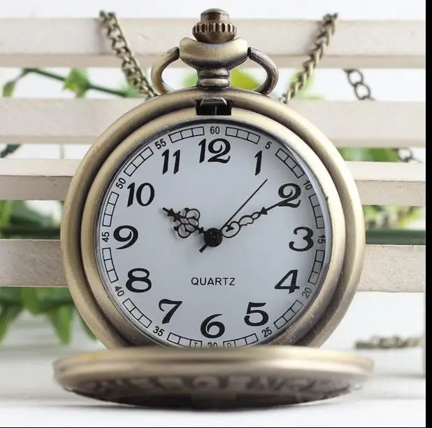 Emergency medical technicians Bronze antiques Fashion quartz Flip clock steampunk Good quality pocket watches