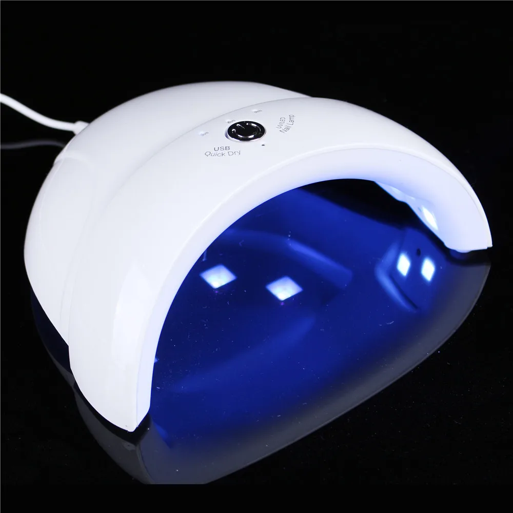 

SUNone mini 18W Dual Light UV LED Nail Lamp Nail Dryer Gel Polish Curing Light with Bottom 30s/60s/90s Timer lampara