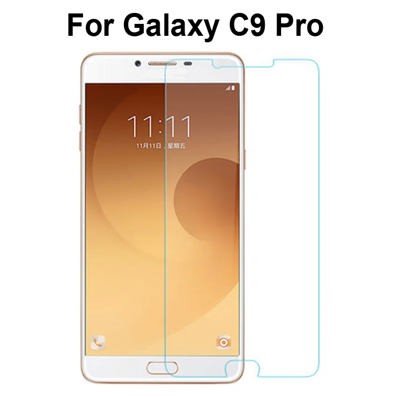 Vidrio templado para Samsung Galaxy C9 Pro C9000, película protectora de pantalla de vidrio para Galaxy C 9 Pro C9Pro, cubierta de vidrio de protección resistente