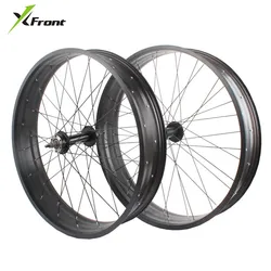 Brand 20 24 26 inch 4.0 Wide Fat Tire Snowmobile Beach Rough Tire Aluminum Alloy Wheel Set Inner Tube tire front and rear Wheel