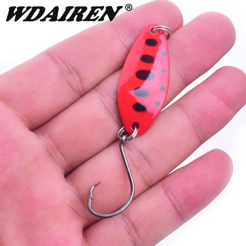 1Pcs Metal Spoon Bait Fishing Lure 4cm 6.3g Artificial Hard Baits 10 Color Bass Pike BKK hook Fishing iscas Tackle Accessories