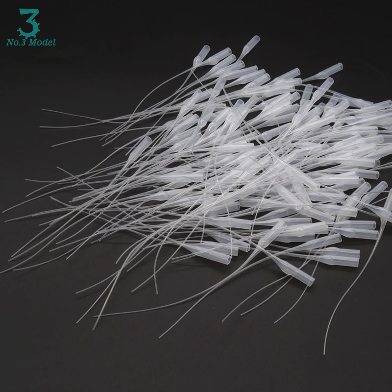 Miniature 502 Glue Tube Rat Tail Pipe Drip Hose 60pcs/set  Model Building Tools Hobby Assembly Accessory