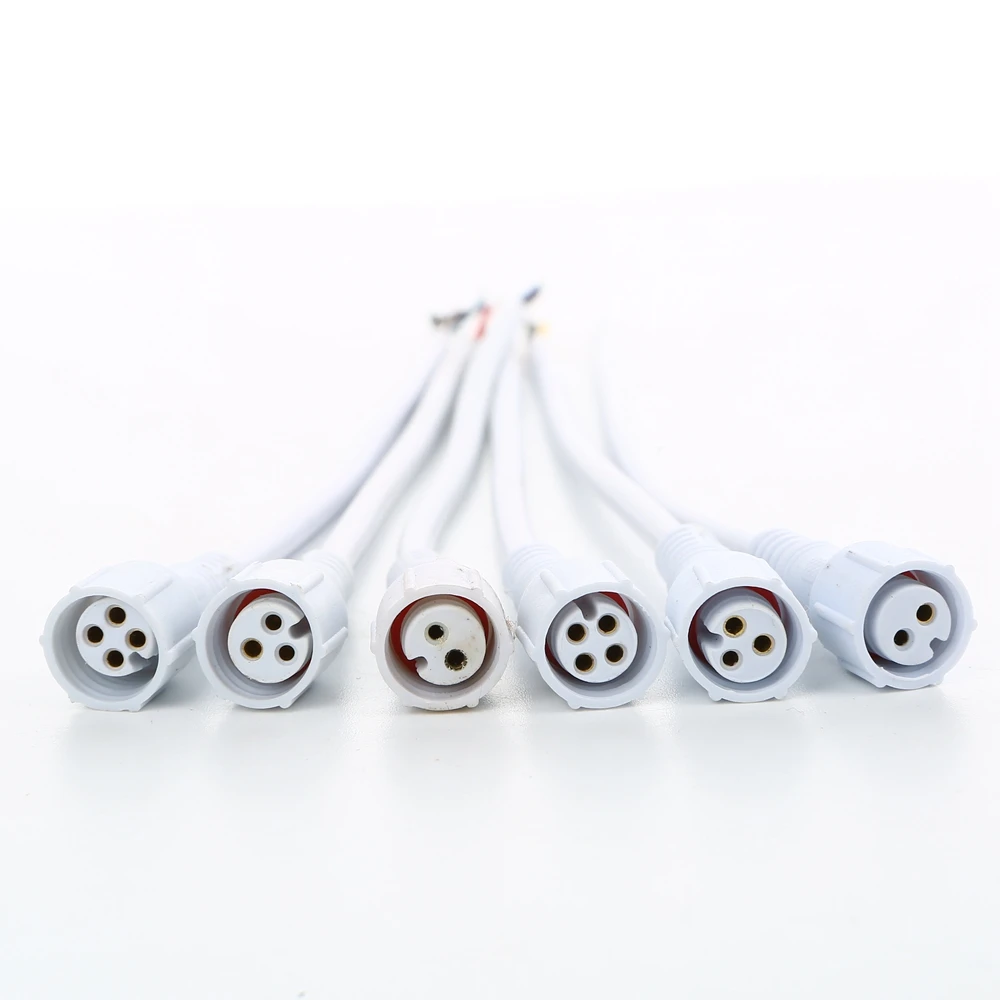 5pairs 2 pin / 3 pin / 4 pin Waterproof connector with wire cable IP68 female & male plug 2X 0.3(mm2) image 5