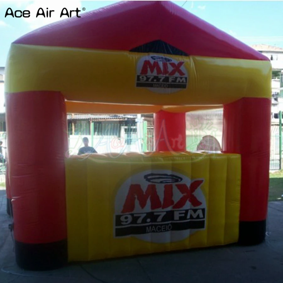 Stands Inflatable Concession Booth Food and Drink Shop Tent with Bar Table for Selling