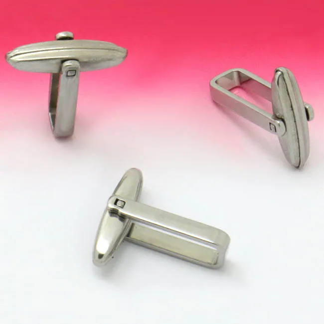 

New Blank Stainless Steel Cufflinks Bases Settings Cuff Links Cufflinks for Men's Jewelry DIY Findings Making