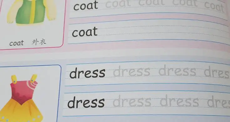 2 English Copybooks Kids Pencil Pen Learning Book Auto Dry Repeat Practice Exercises Writing Books