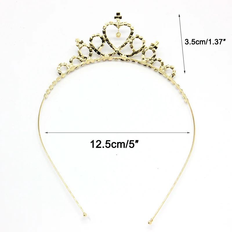 New Happy Birthday Crystal Rhinestone Crown Hair Bands For Girl Hoop Headband Wedding Prom Tiaras Hair Jewelry Accessories