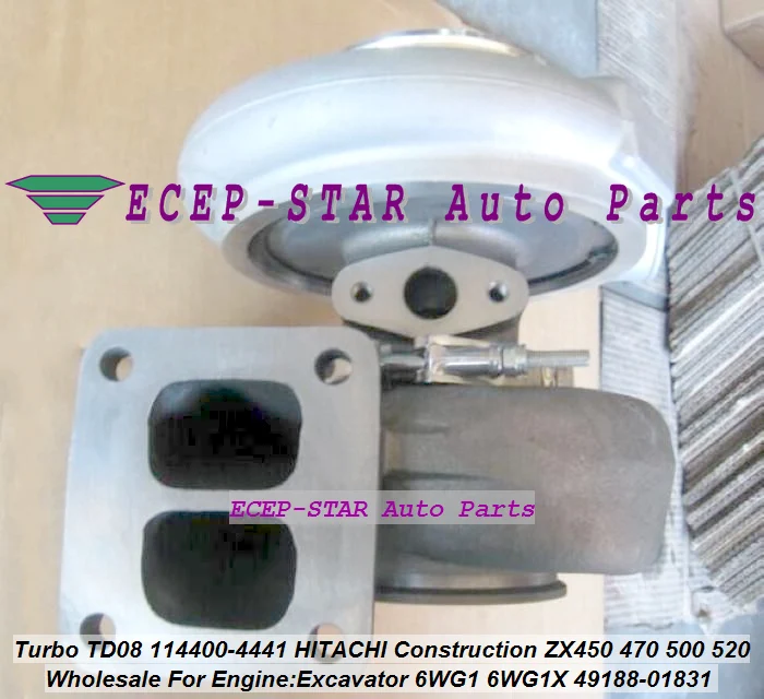 TD08 114400-4441 49188-01830 4918801832 49188-01831 Turbo For HITACHI Construction ZX450 470 500 520 Excavator 6WG1 6WG1X