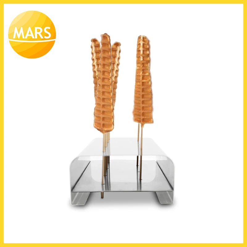 MARS Stainless Steel Lolly Waffle Stick Holder Stand Displayer;Hot dog Display Stands;Table Stand for Waffle On A Stick