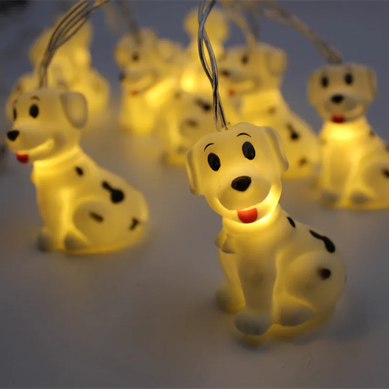 Cute Animal String Light Duck Octopus Dolphin Puppy 10 LED Battery Powered Home Party Xmas Decoration Night Lamp Christmas Gift