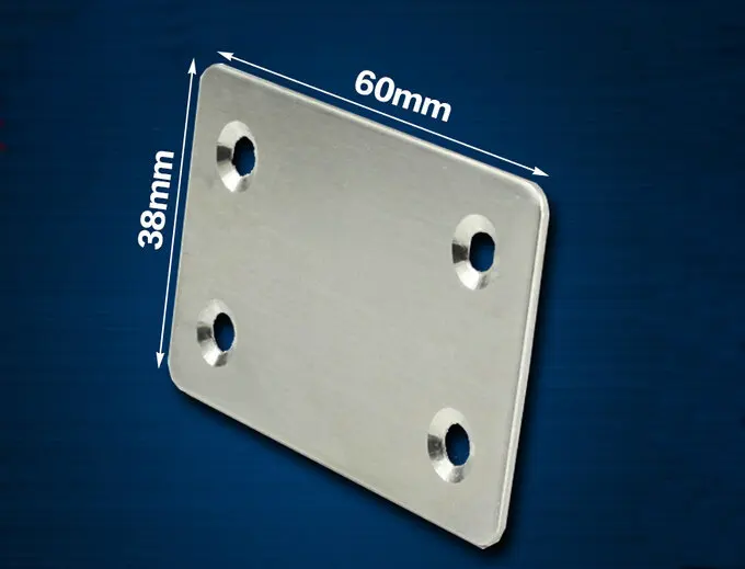 

20 Pieces 60x38mm Stainless Steel Angle Plate Corner Bracket Thinckness 1.5mm