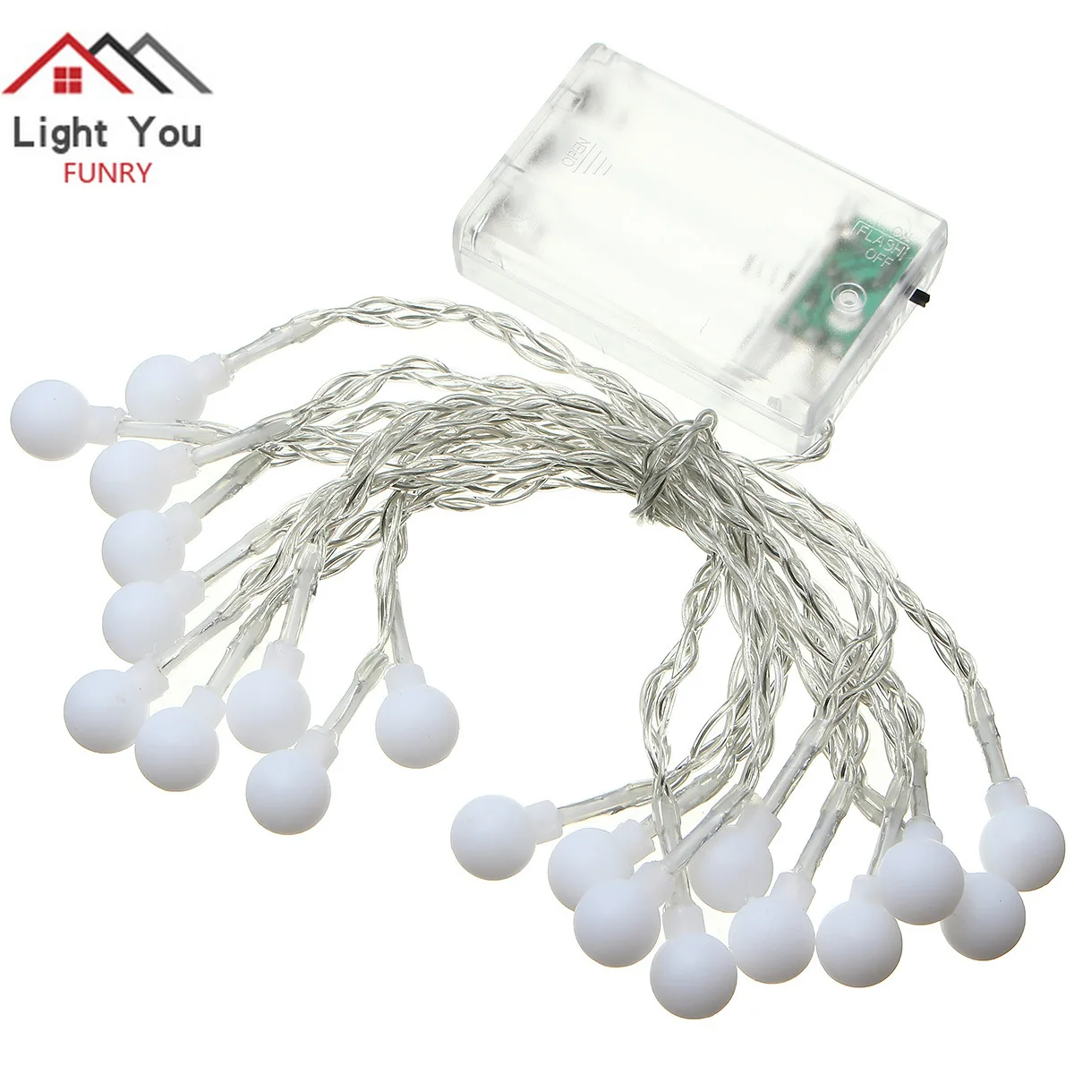 

20 LED ball battery box light string Christmas tree Festival Indoor Decorative string