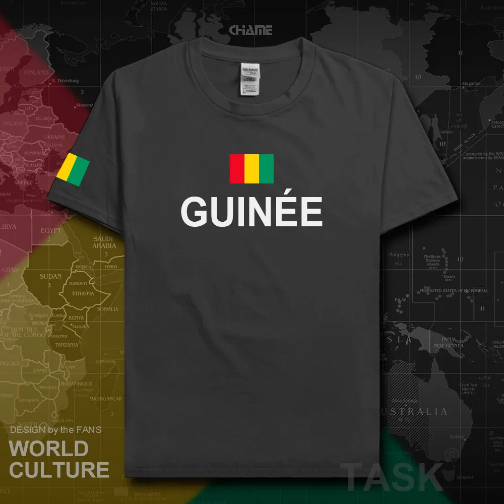 Republic of Guinea GIN Guinean GN men t shirt 2018 jersey nation tshirt cotton t-shirt clothes tees country flag sporting summer