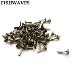 FISHWAVES 100pcs Del Bronzo Dell'annata Del Metallo Rivetti Fai Da Te Album di Foto E Artigianato Decorazione Abbellimento di Scrapbooking Rivetti Accessori