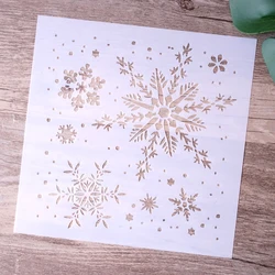 15 cm DIY Craft Snowflake Stencils For Walls Painting Scrapbooking Stamping Stamps Album Decorative Embossing Paper Cards