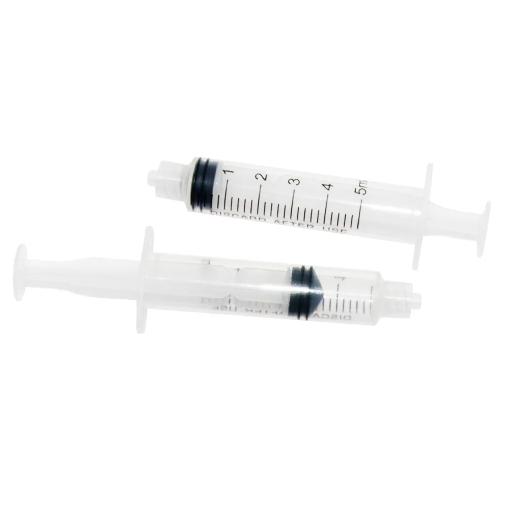 (Set von 30) kunststoff Spritze 5ml mit 1 zoll 14G Blunt Tip Nadeln Für Labor und Industrielle Abgabe Klebstoffe Kleber Löten paste